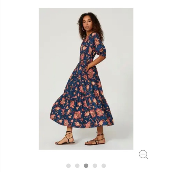 A.L.C. Mischa Tiered Floral-Print Maxi Dress - Picture 6 of 9